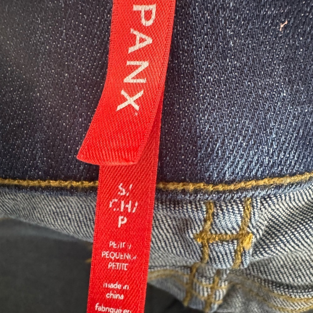 SPANX Dark Blue Flare Pull On Jeans Size Small - Picture 3 of 5